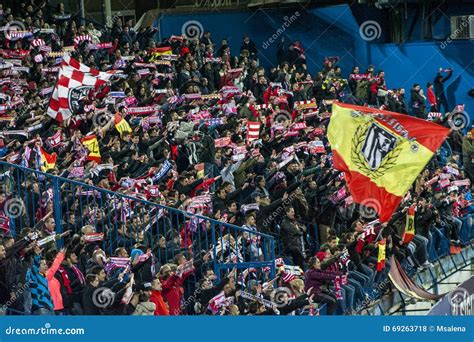 Atletico Madrid fans editorial stock photo. Image of madrid - 69263718