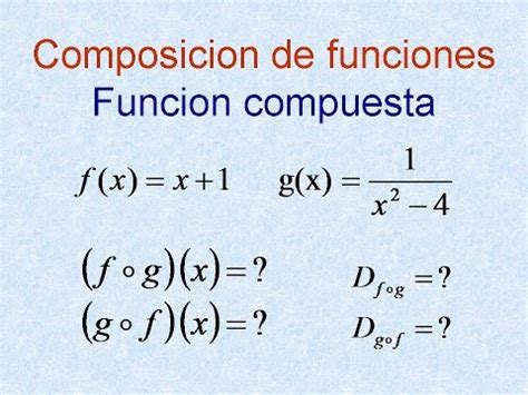 Composici N De Funciones Ejercicios Resueltos Dominio Y Rango Funci N