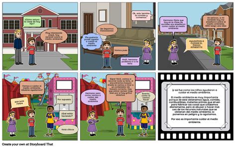 El Cuidado Del Medio Ambiente Storyboard By 4b43fd11