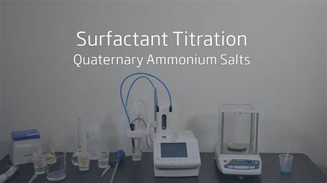 Quaternary Ammonium Salts Titration Analysis Youtube