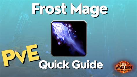 Frost Mage The War Within Guide Tww Season 1 Youtube