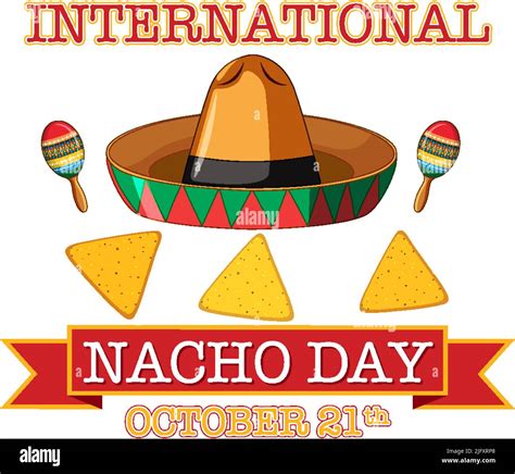 International Nacho Day Poster Design illustration Stock Vector Image ...