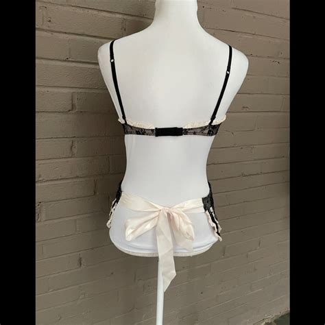 Victorias Secret Black Lace One Piece Lingerie C Gem