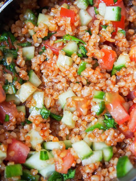 Kisir Turkish Bulgur Salad Caroline S Cooking