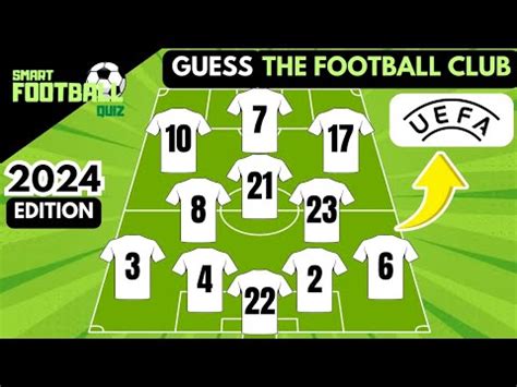 GUESS THE NATIONAL TEAM BY PLAYER JERSEY NUMBER SMART FOOTBALL QUIZ