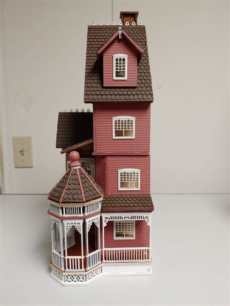 1 48 Ashley Abigail A Victorian Wooden Dollhouse Kit Quarter Etsy