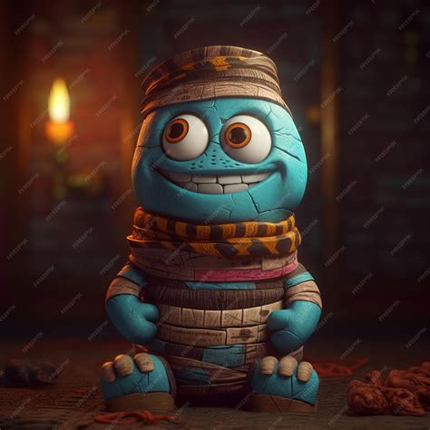 Premium Photo | A Funny Mummy Cartoon Character