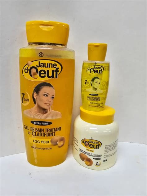 3 Pic Jaune Doeuf Clarifying Egg Yolk Body Cream Set Abbeestore