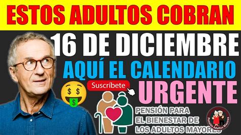 Estos Adultos Cobran El De Diciembre Lista Oficial Pensi N