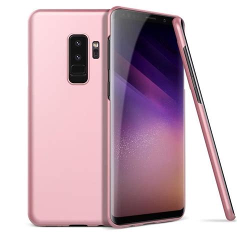 Smartlegend Coque Samsung Galaxy S9 Plus Rose Gold Finition Matte Ultra Mince Anti Choc Anti