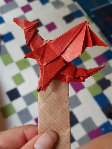 Jo Nakashima Dragon Bookmark Folded By Me R Origami