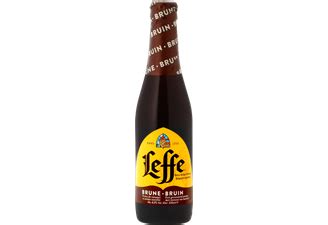 Bière belge LEFFE brune 33cl d InBev en BELGIQUE bière d Abbaye belge