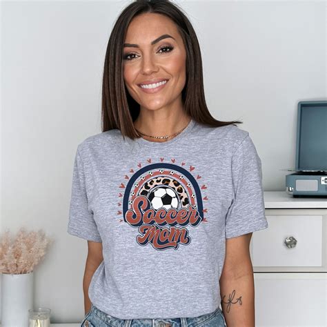 Soccer Mom Rainbow T Shirt Cute Soccer Tee Game Day Soccer Etsy