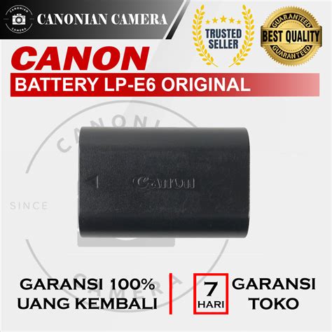 Jual Battery Baterai Batre Canon LP E6 Original Fungsi Aman Normal