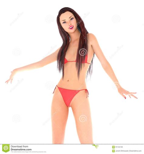Femme De Bikini Image Stock Image Du Longtemps Usure
