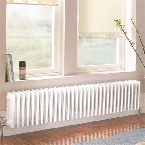 Acova 4 Column Radiator White W1042 H300 Mm Departments Diy At