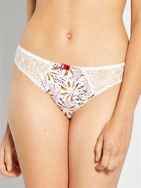 Slip Envie De Lingerie Beige Kiabi