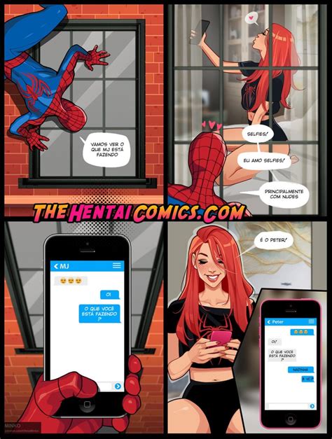 Homem Aranha Recebendo Nudes Seu Hentai