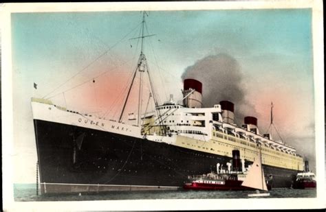 Ansichtskarte Postkarte Dampfer Dampfschiff Rms Queen Akpool De