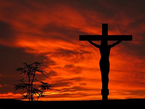 Crucifixion Sunset Silhouette Series Photograph by David Dehner