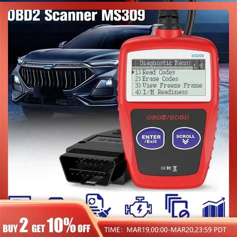 Lector De C Digo Automotriz MS309 Esc Ner OBD2 Herramienta De Diagn