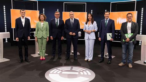 El debate electoral de RTVE en Andalucía lidera con un 15,2% de cuota