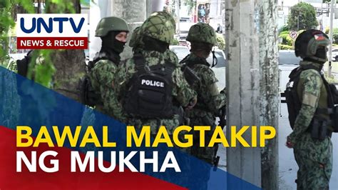 Mga Pulis Sa Davao Checkpoints Bawal Na Mag Face Mask Jogging Ng Mga