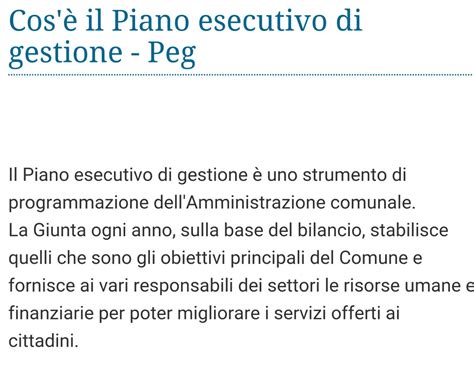 Il Blog Di Angelo Cuicchi Bilancio Piano Esecutivo Di Gestione Peg