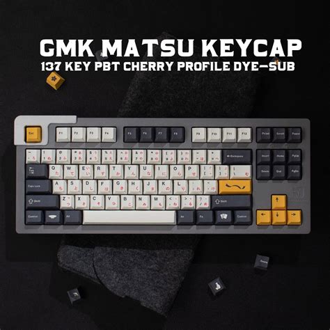 Keys Pbt Gmk Matsu Keycaps Japanese English Cherry Profile Dye