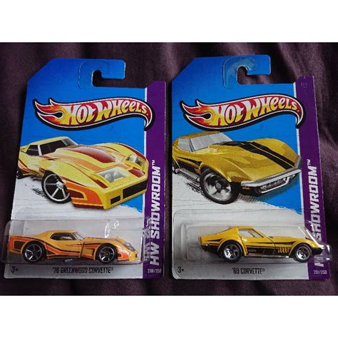 Hot Wheels Corvette Greenwood Corvette Yellow Hw Showroom Not Tomica Kyosho Tarmac Inno
