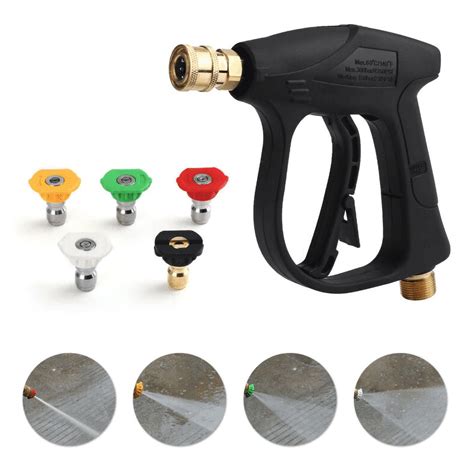 High Pressure Washer Gun Psi Car Wash Foam Spray Short Wand W