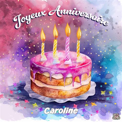 Univers Des Saveurs Et Des Couleurs Avec Le Texte Joyeux Anniversaire