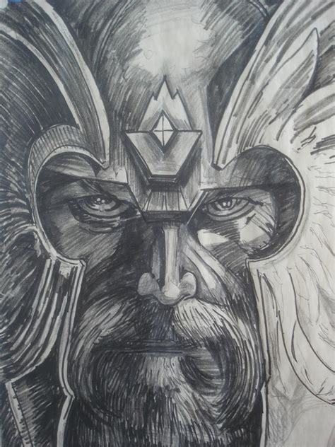 Viking God 1 study by Wildatart24 on DeviantArt