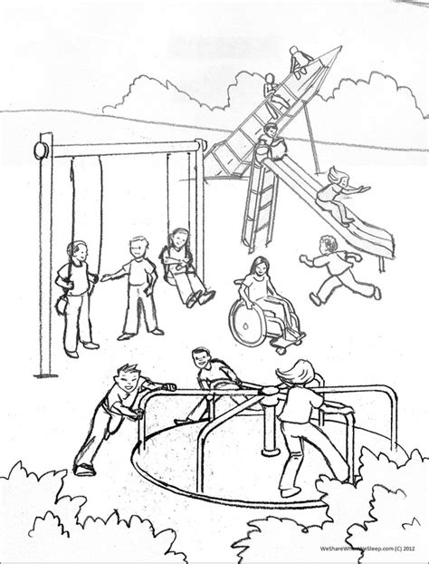 Playground Drawing at GetDrawings | Free download