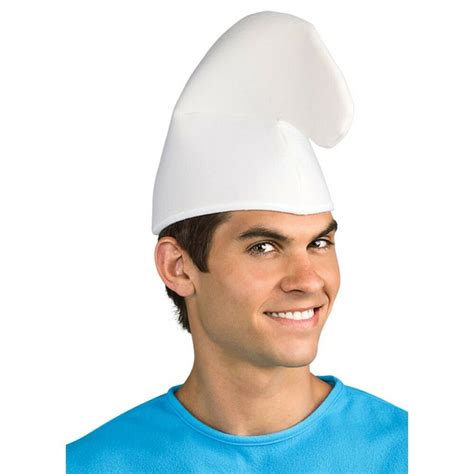 White Smurf Smurfette Gnome Hat Cap Fancy Dress