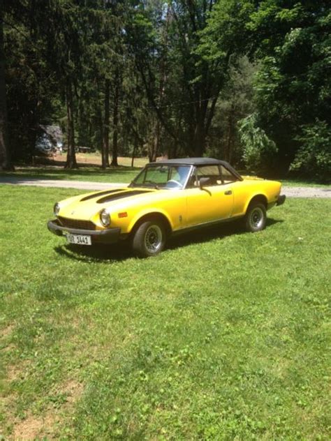 1981 Fiat Spider 2000 Convertible Pininfarina