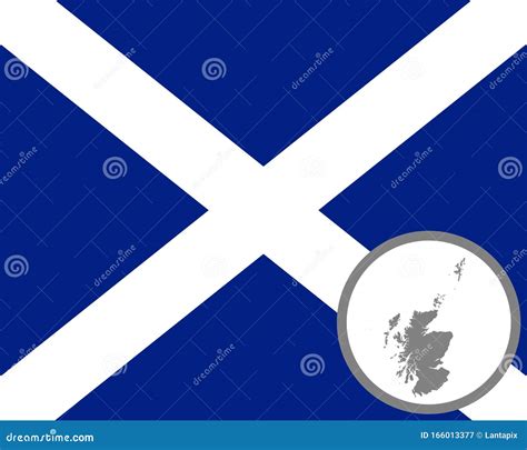 Flag And Map Of Scotland Stock Vector Illustration Of Tourism 166013377