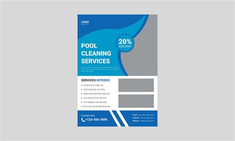 Pool Cleaning Service Flyer Template Graphic by Focus StudioCreative