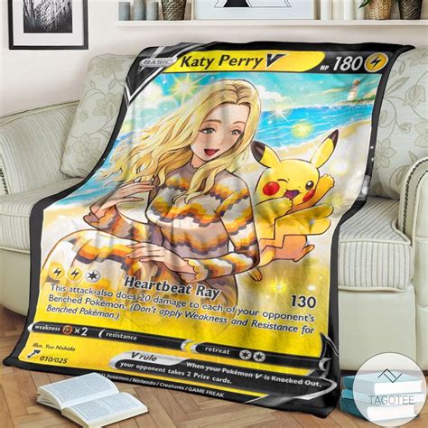 Anime Pokemon Kt Pikachu Custom Blanket Pixeltee