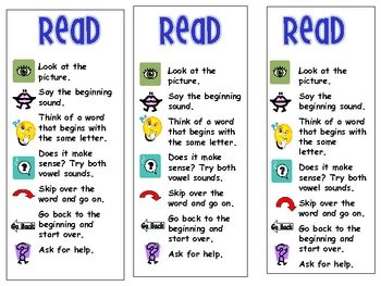 Free Reading Strategy Bookmark By Miss Nelson Teachers Pay Teachers