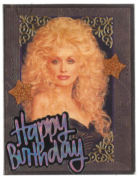 Dolly Parton Birthday Card Etsy