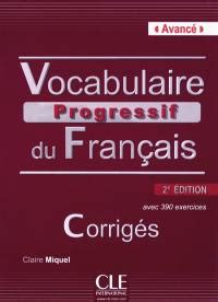 Livre Vocabulaire progressif du français A2 B1 intermédiaire le