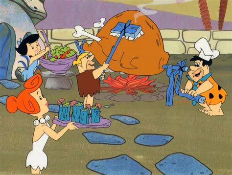 Flintstone S Barbecue Flintstone Cartoon Flintstones Classic Cartoon Characters