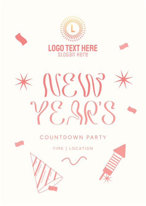 New Year Countdown Party Favicon Brandcrowd Favicon Maker