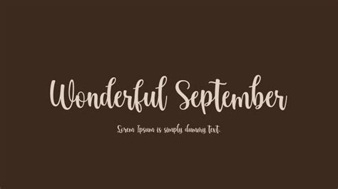 Wonderful September Font : Download Free for Desktop & Webfont