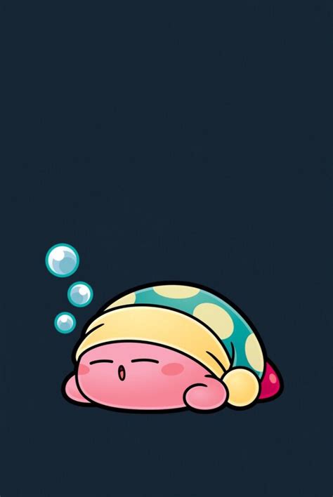 I put together a simple sleep Kirby wallpaper for myself. Use it if you ...