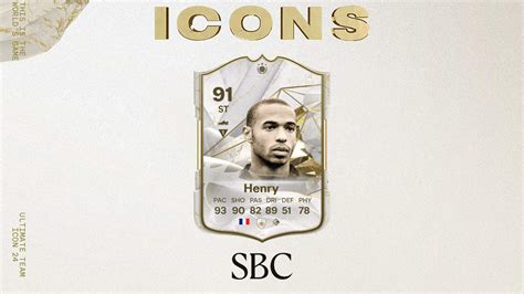 Ea Fc 24 Sbc Thierry Henry Icon Expected Cost And Cheapest Solutions