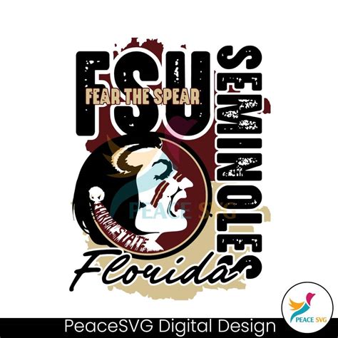 FSU Florida State Seminoles Fear The Spear SVG Files for Cricut » PeaceSVG