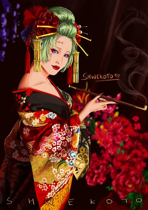 Tsukuyo Tsukki From Gintama As A Courtesan Rgintama