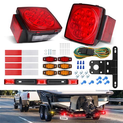 Rvzone Trailer Lights Led Aif4 Kit 12v Submersible Boat Trailer Lights Utility Trailer Lights